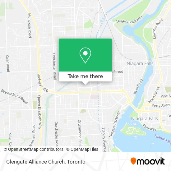 Glengate Alliance Church map