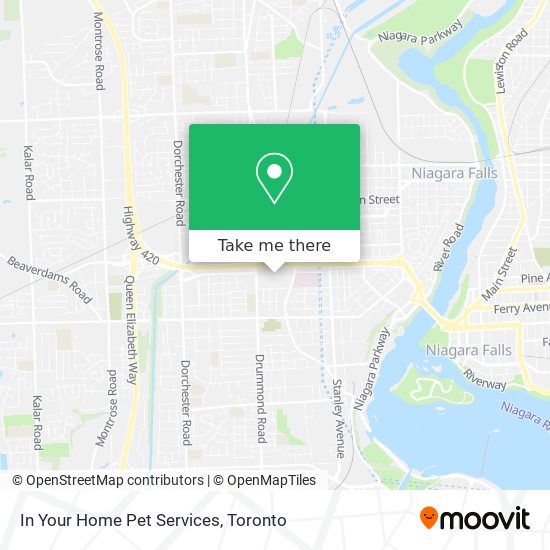 In Your Home Pet Services map