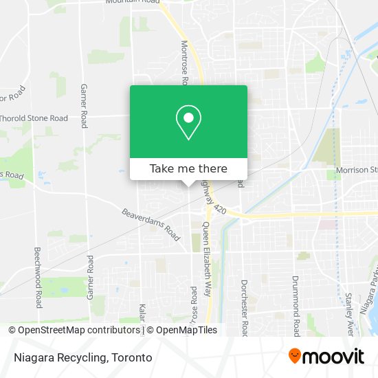 Niagara Recycling map