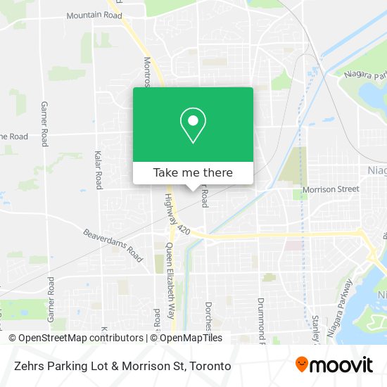 Zehrs Parking Lot & Morrison St map