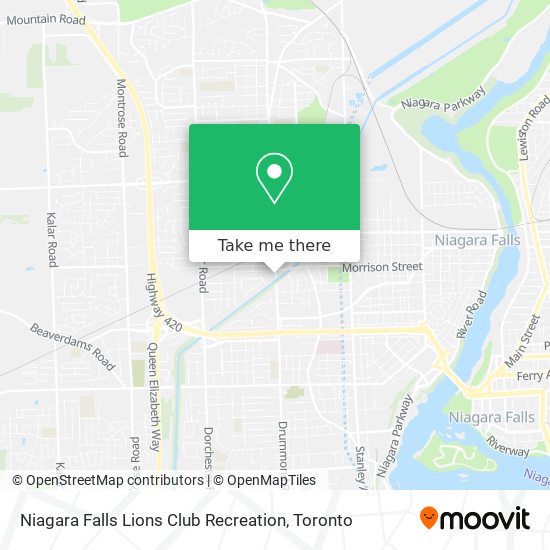 Niagara Falls Lions Club Recreation map