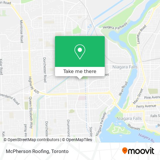 McPherson Roofing map