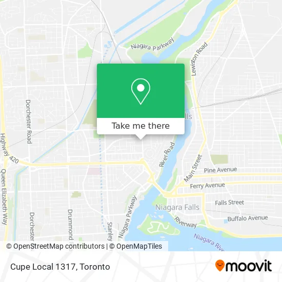 Cupe Local 1317 map