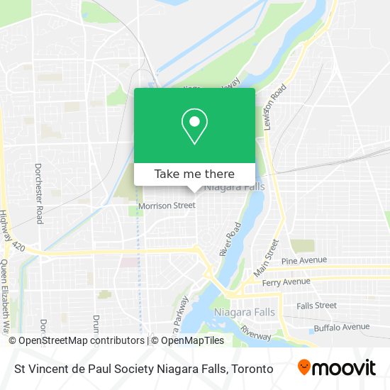 St Vincent de Paul Society Niagara Falls map