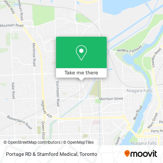 Portage RD & Stamford Medical map