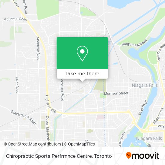 Chiropractic Sports Perfrmnce Centre map