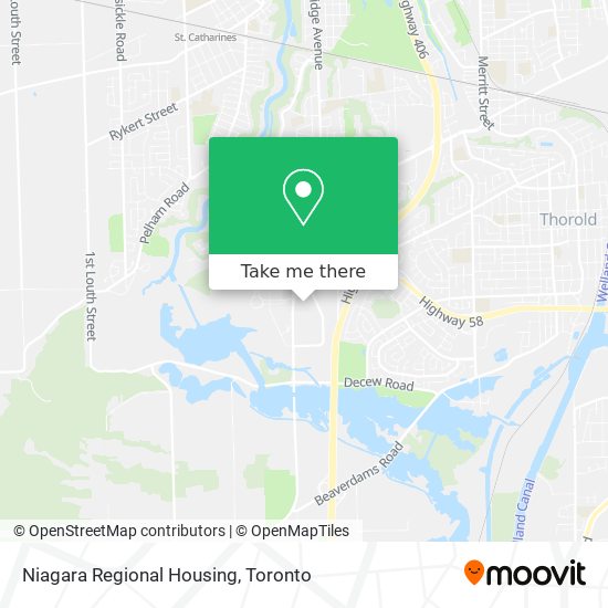 Niagara Regional Housing map