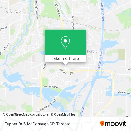 Tupper Dr & McDonaugh CR map
