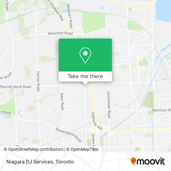 Niagara DJ Services map