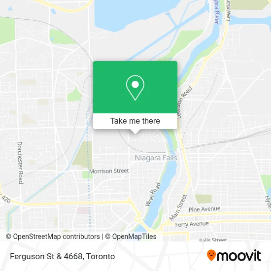 Ferguson St & 4668 map