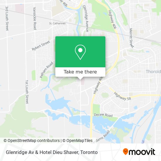 Glenridge Av & Hotel Dieu Shaver plan