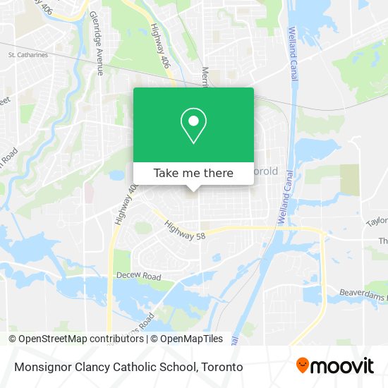 Monsignor Clancy Catholic School map