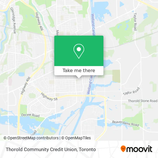 Thorold Community Credit Union map