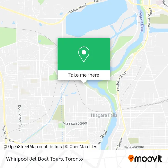 Whirlpool Jet Boat Tours map
