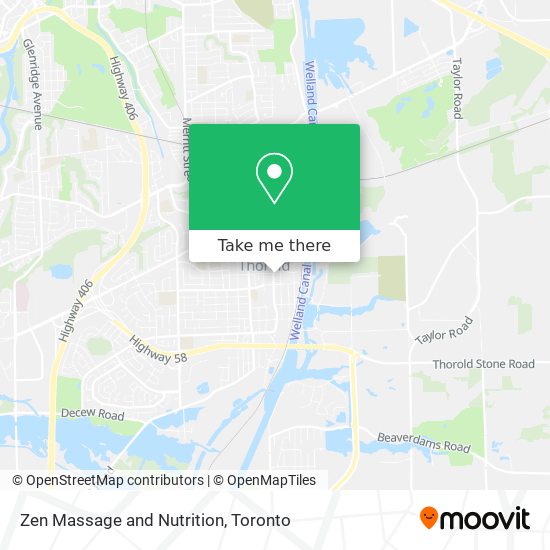 Zen Massage and Nutrition map