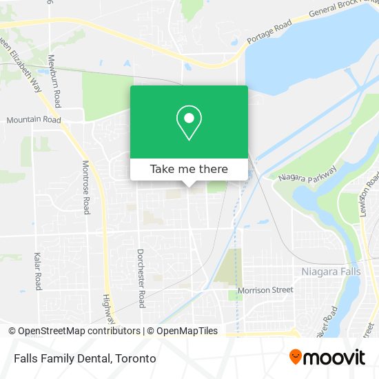 Falls Family Dental map