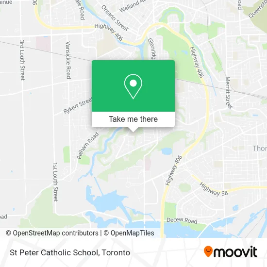 St Peter Catholic School map