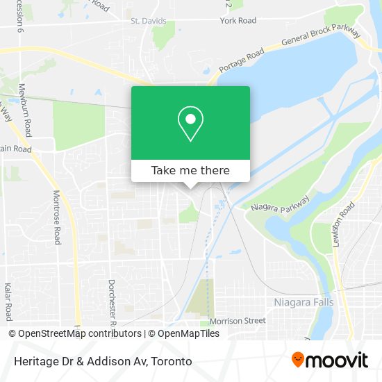 Heritage Dr & Addison Av map