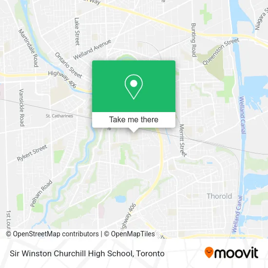 Sir Winston Churchill High School map