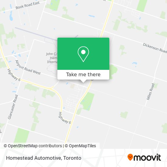 Homestead Automotive map