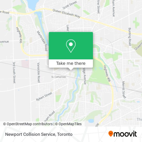 Newport Collision Service map