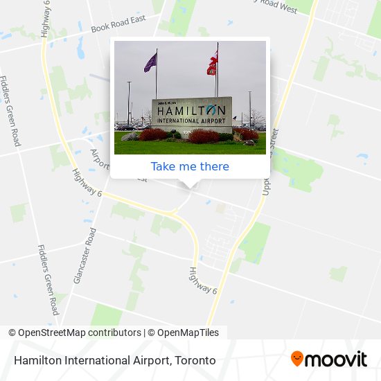 Hamilton International Airport map