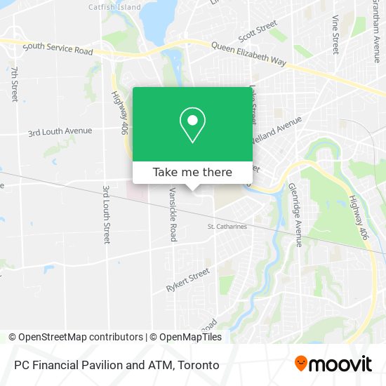 PC Financial Pavilion and ATM map