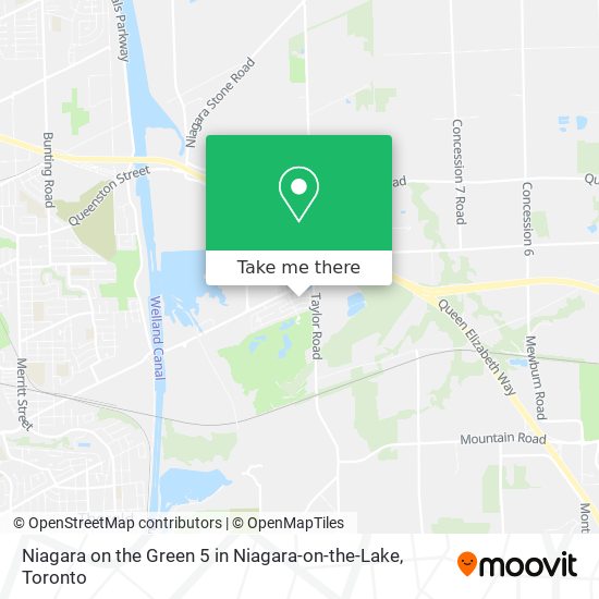 Niagara on the Green 5 in Niagara-on-the-Lake map