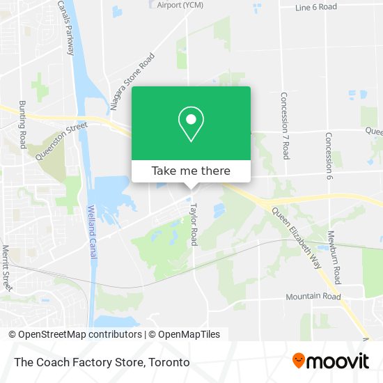 The Coach Factory Store map