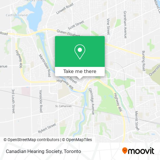 Canadian Hearing Society map