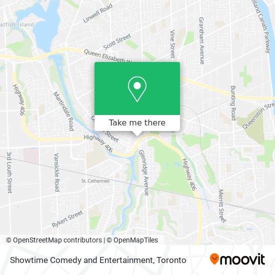 Showtime Comedy and Entertainment map