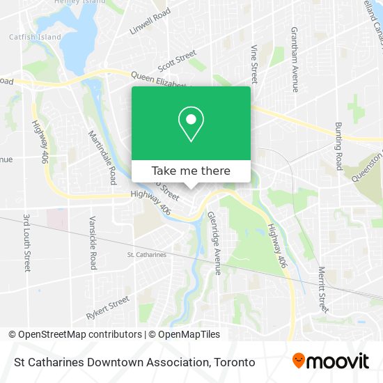 St Catharines Downtown Association map