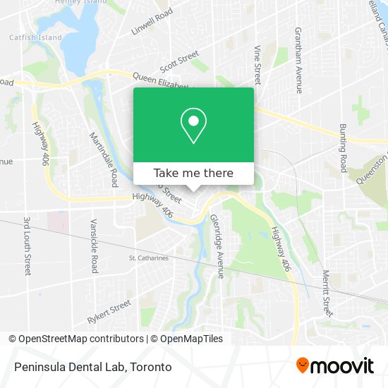 Peninsula Dental Lab map