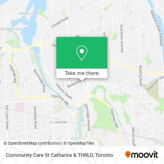 Community Care St Catharins & THRLD map