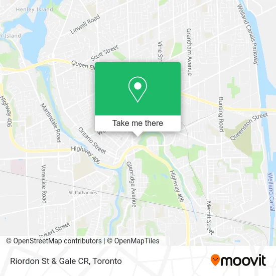 Riordon St & Gale CR map