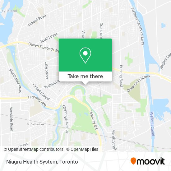 Niagra Health System map