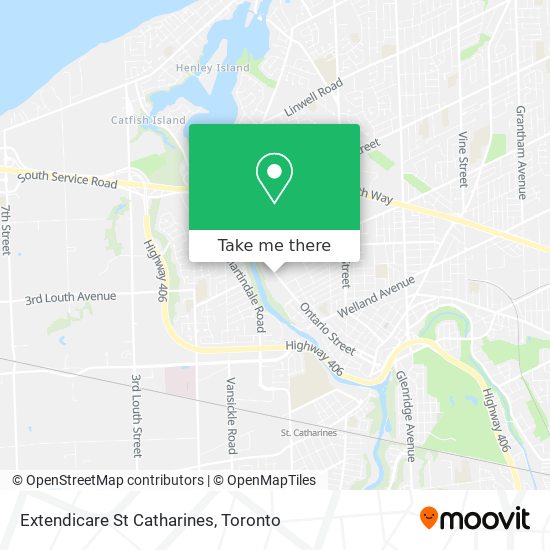 Extendicare St Catharines map