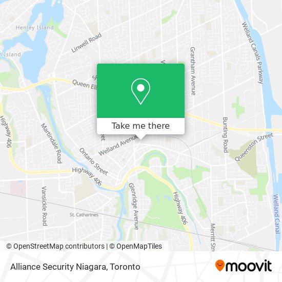 Alliance Security Niagara map