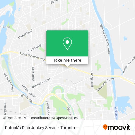 Patrick's Disc Jockey Service map