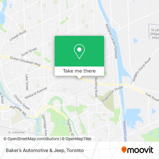 Baker's Automotive & Jeep map