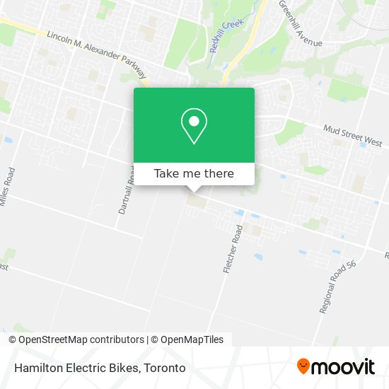 Hamilton Electric Bikes map