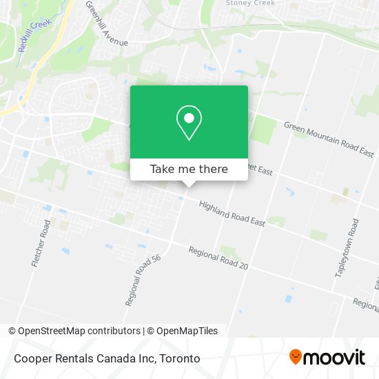 Cooper Rentals Canada Inc map