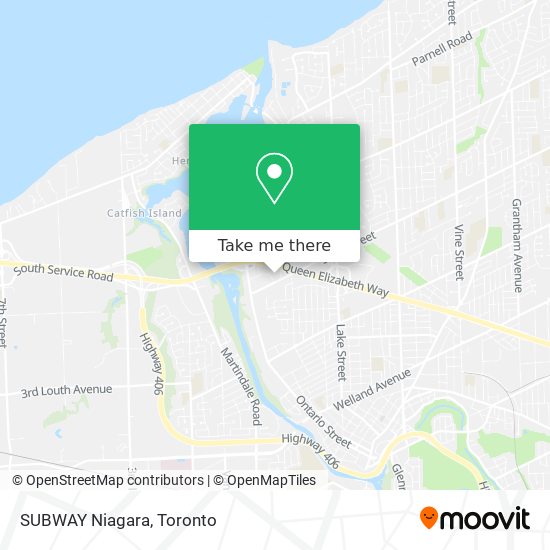 SUBWAY Niagara map