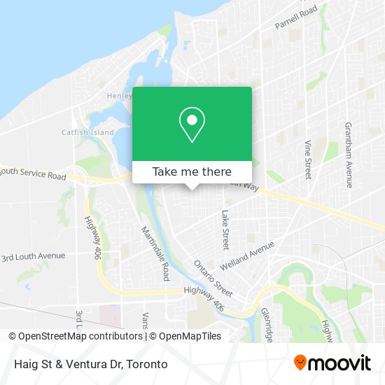 Haig St & Ventura Dr map