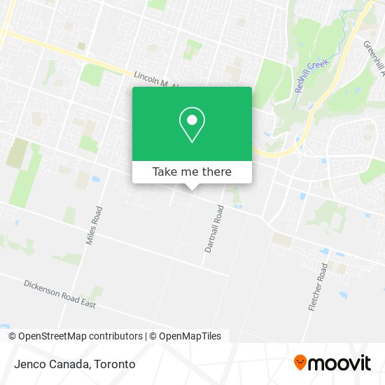 Jenco Canada map