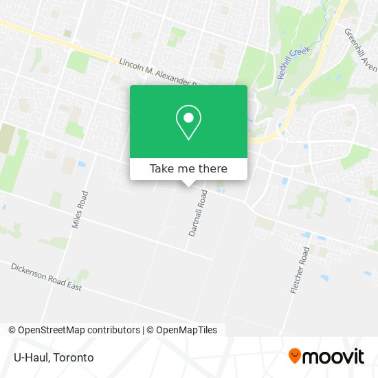 U-Haul map