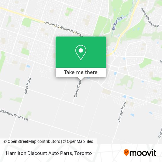 Hamilton Discount Auto Parts map