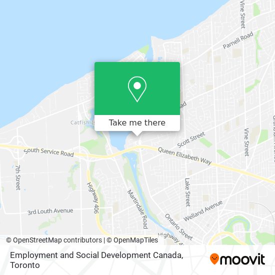 Employment and Social Development Canada map