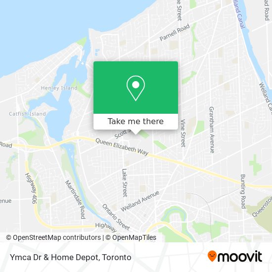 Ymca Dr & Home Depot map