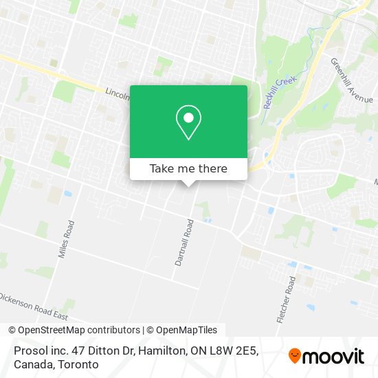 Prosol inc. 47 Ditton Dr, Hamilton, ON L8W 2E5, Canada map